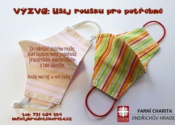 Výzva: Ušij roušku pro potřebné