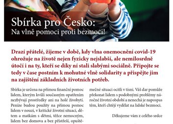 Sbírka pro Česko: Na vlně pomoci proti bezmoci!